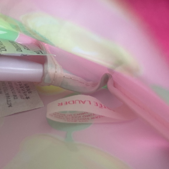 Lilly Pulitzer For Estee Lauder Pink Makeup Zippered Clutch Bag - Picture 8 of 8